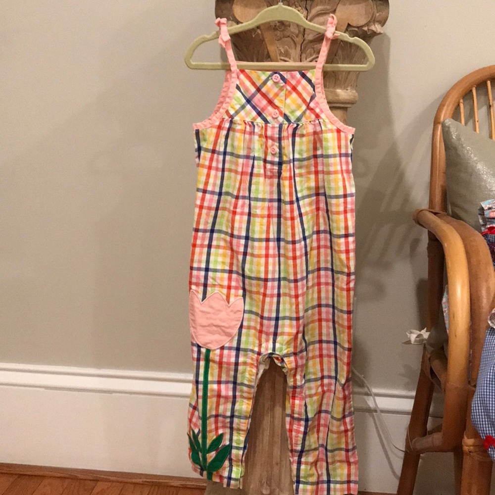 Hanna Andersson overalls/romper. EUC 90cm / 2t